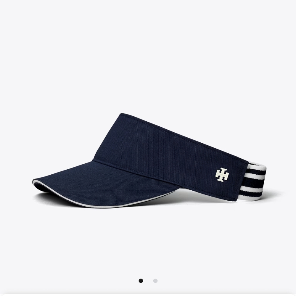 Tory Burch Performance Visor Blue and White (2 visors)